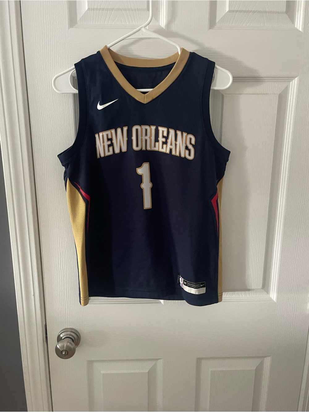 Zion Williamson Nike New Orleans #1 Navy Basketball Jersey